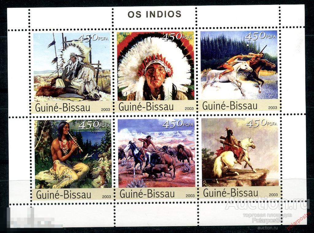 ГВИНЕЯ-БИСАУ 2003 GB0045 OS INDIOS 