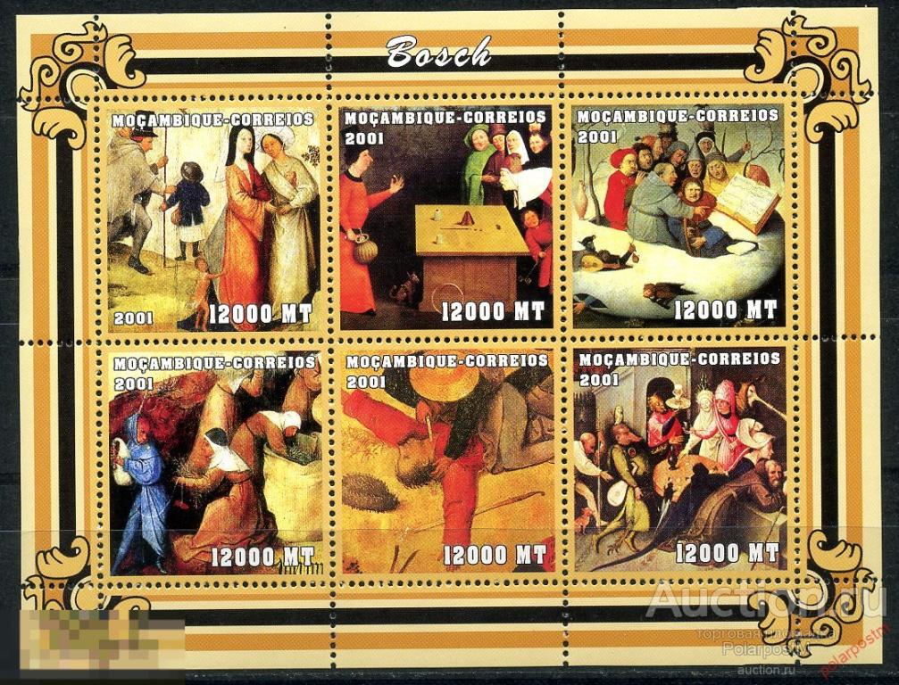 МОЗАМБИК 2001 М0001 ИСКУССТВО. ЖИВОПИСЬ. СКУЛЬПТУРА 