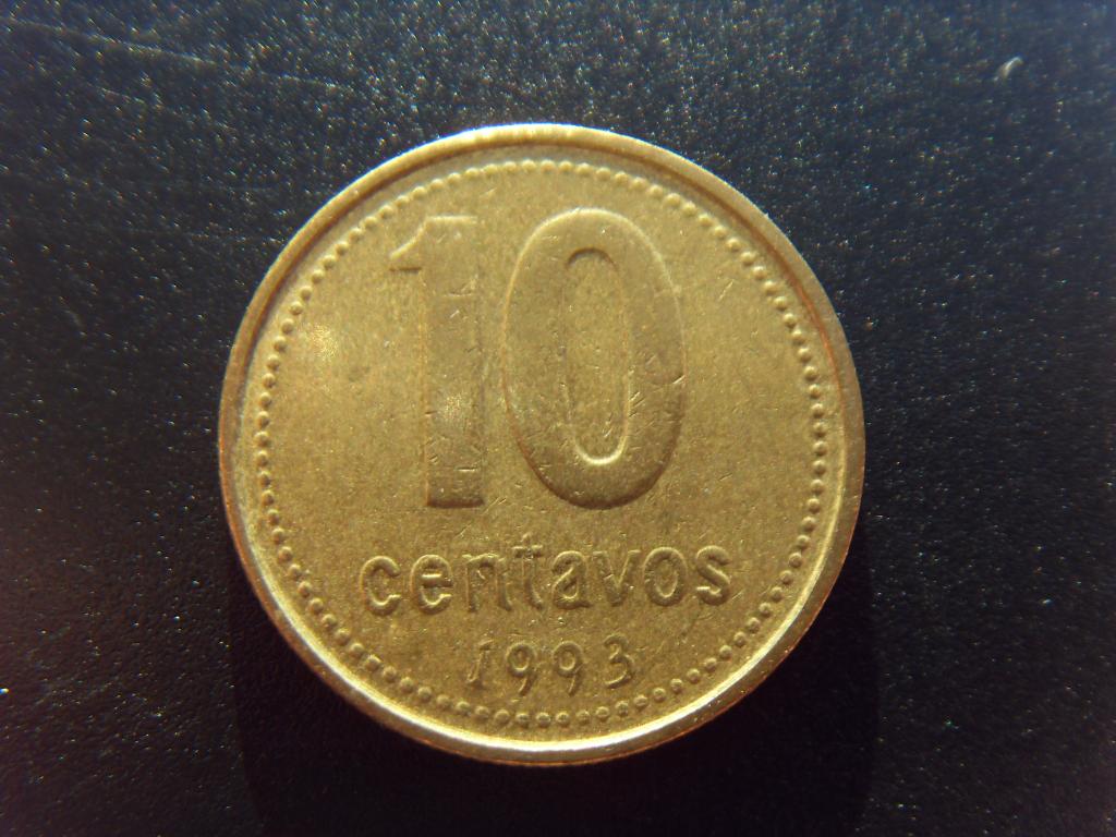 Аргентина 10 центаво 1993 г.
