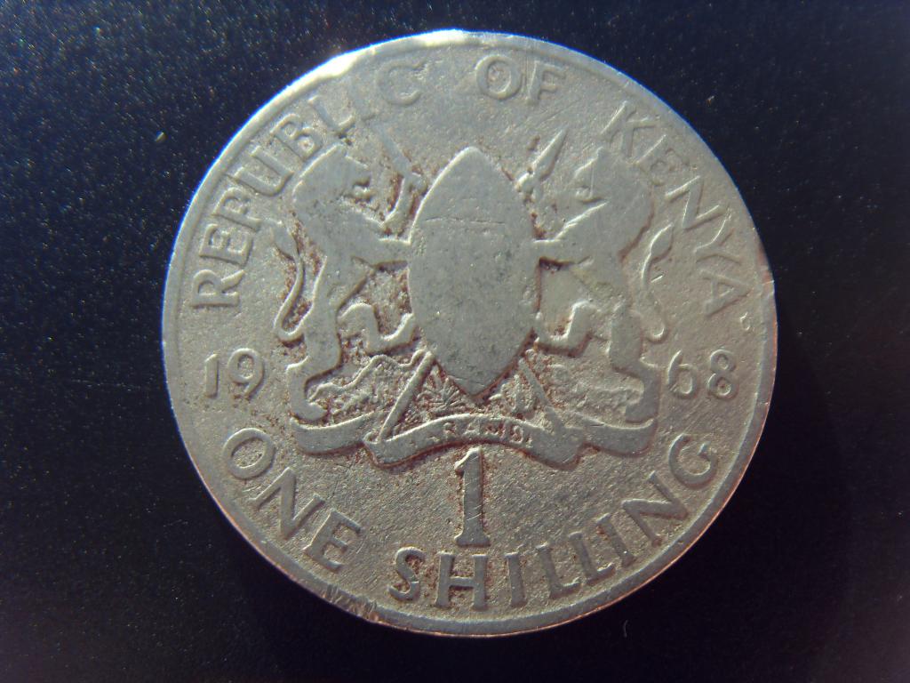 Кения 1 шиллинг 1968 года