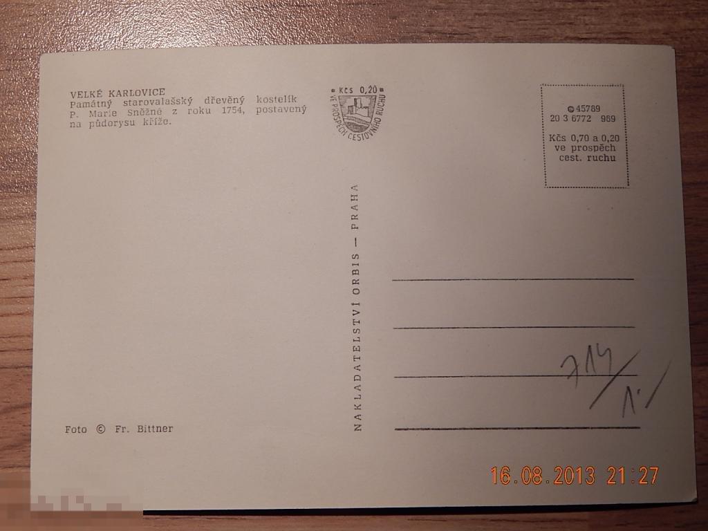 открытка ЧССР 50-60 ГОДЫ 2 
