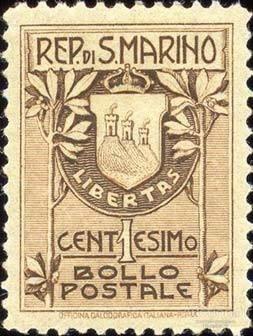 Сан-Марино 1907 пс MNH Mi#47(I)