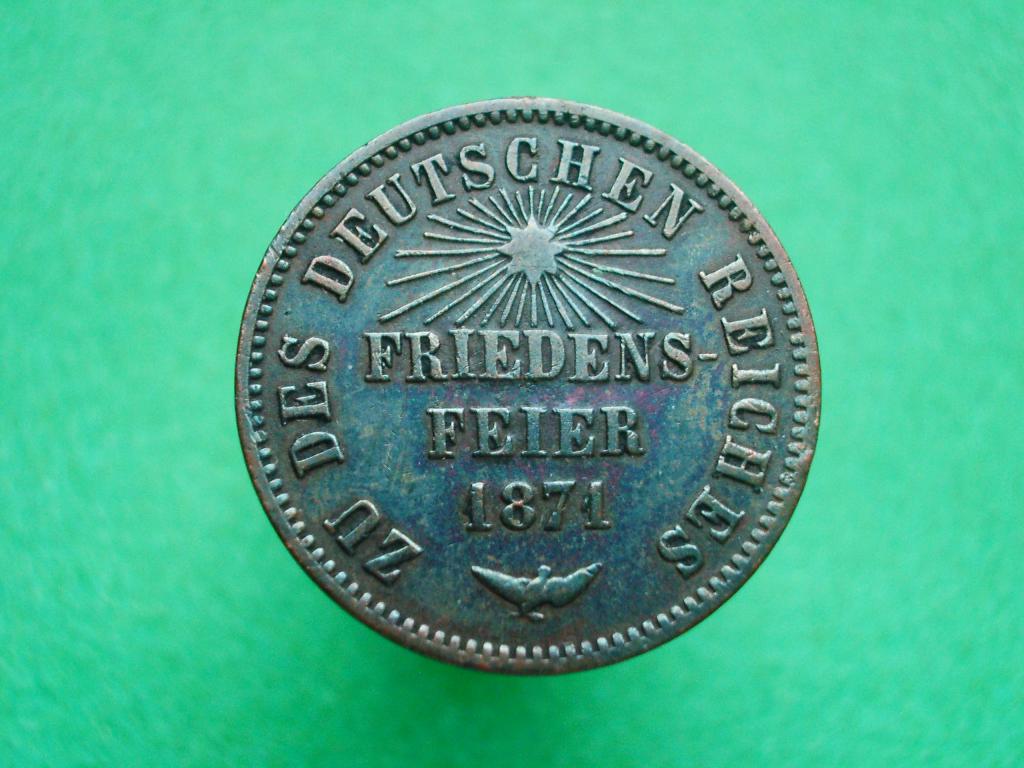 Германия. Баден. 1 крейцер 1871 года. Победный. Отличное  состояние! Оригинал.