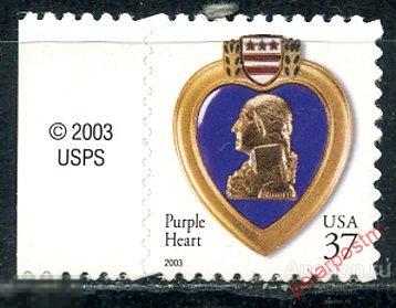 США 2003 3744 Пурпурное сердце - самоклеящийся 