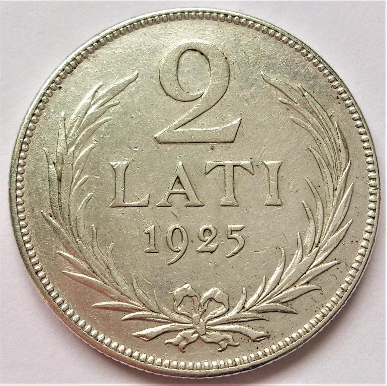 2  ЛАТА  1925 г.  ЛАТВИЯ .  ОТЛИЧНАЯ .  ОРИГИНАЛ .  № 522