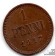 Российская Финляндия 1 пенни  1917 г. 21_8_28