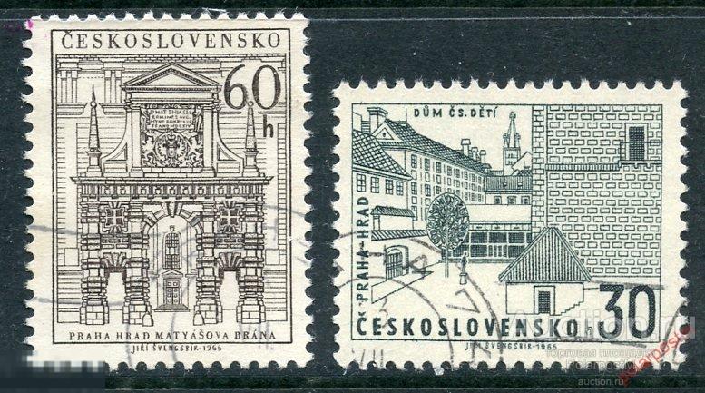 Y85 ЧЕХОСЛОВАКИЯ (ЧССР) 1965 1553-1554 Пражский Град. Архитектура 