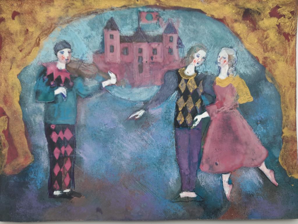 Никитина Л.Н. (1927-2023) Двое танцующих под скрипку