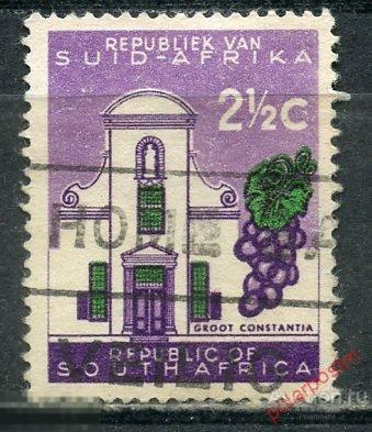 Y85 ЮАР 1961 291 СТАНДАРТНЫЙ ВЫПУСК. АРХИТЕКТУРА. ВИНОГРАД. ФЛОРА. ФРУКТЫ 