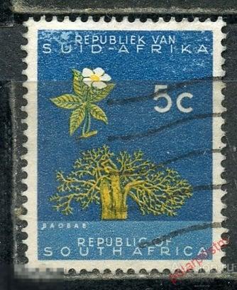 Y85 ЮАР 1961 293 СТАНДАРТНЫЙ ВЫПУСК. ФЛОРА. ЦВЕТЫ. Adansonia digitata 