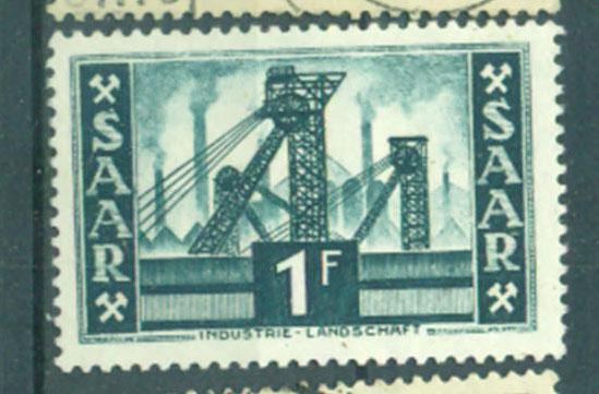 Саар (французская оккупация) 1952 г стандарт  Промышленность гашеная
