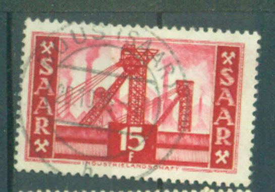 Саар (французская оккупация) 1952 г стандарт  Промышленность гашеная