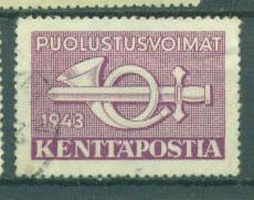 Финляндия 1943 г.   полевая почта  гашеная