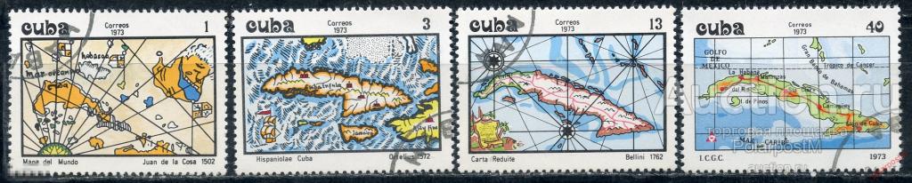 Y85 КУБА 1973 1925-1928 Карты Кубы. Картография 