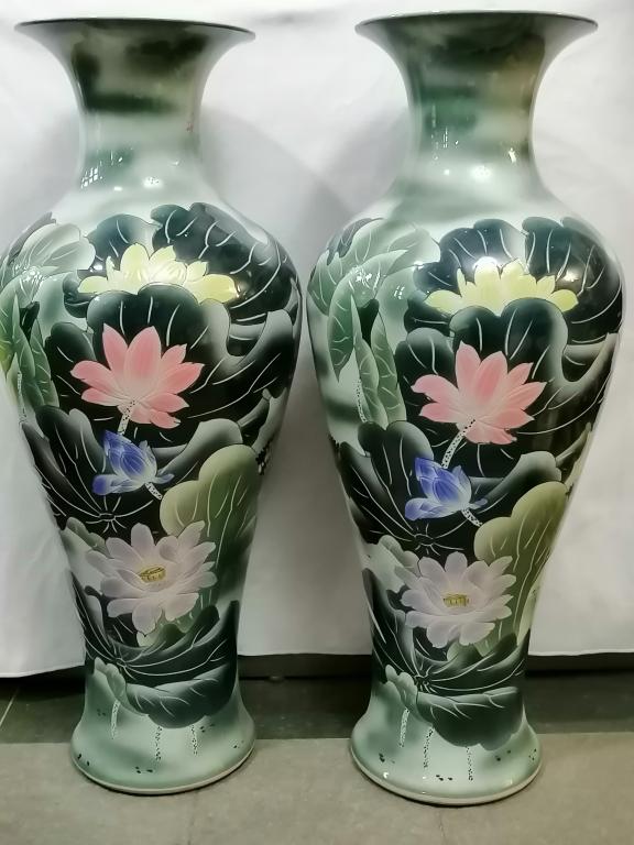 Ваза напольная Китай Живопись Ручная роспись 1 штука