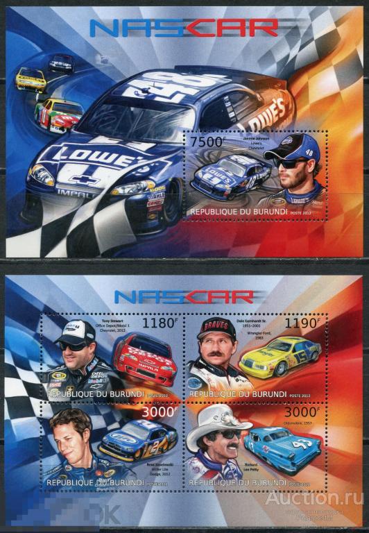 AM40 БУРУНДИ 2012 BU131 Гоночные автомобили - Пилоты NASCAR 