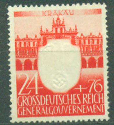 Генералгубернаторство 1940 г. Стандарт служебные негашеная* (клей, наклейка)