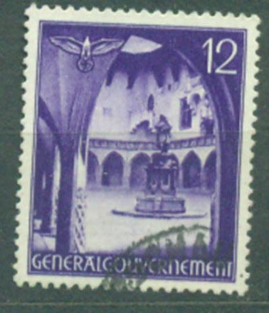 Генералгубернаторство 1941 г. Замки Польши гашеная