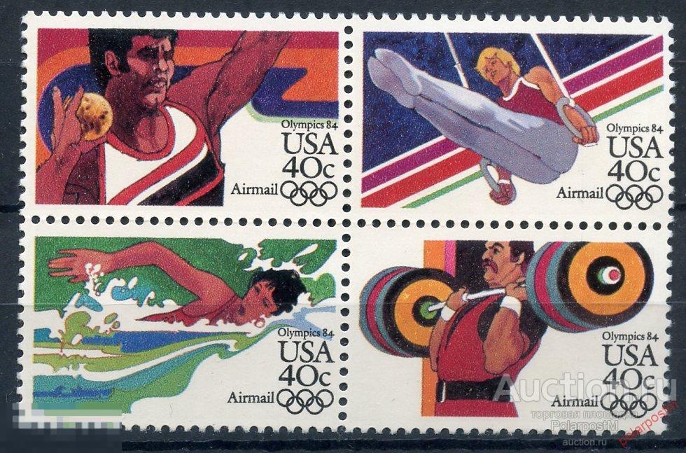 S125 США 1983 1622-1625 Олимпийские игры - Лос-Анджелес, США 