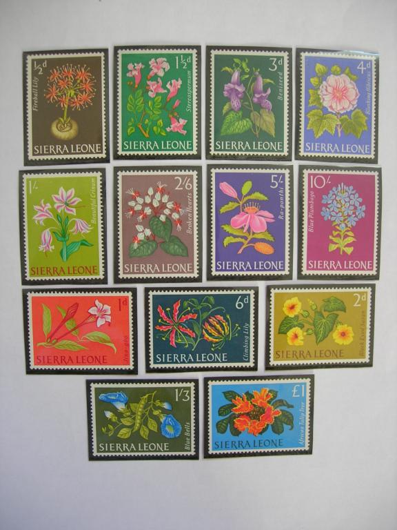Сьерра-Леоне 1963 флора: цветы   MNH