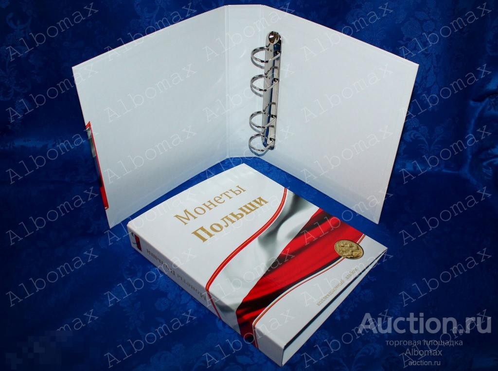 Папка - Альбом - Обложка Монеты Польши (ламинированная;  ОПТИМА, 225х270мм, корешок 50мм), OPTIMA 