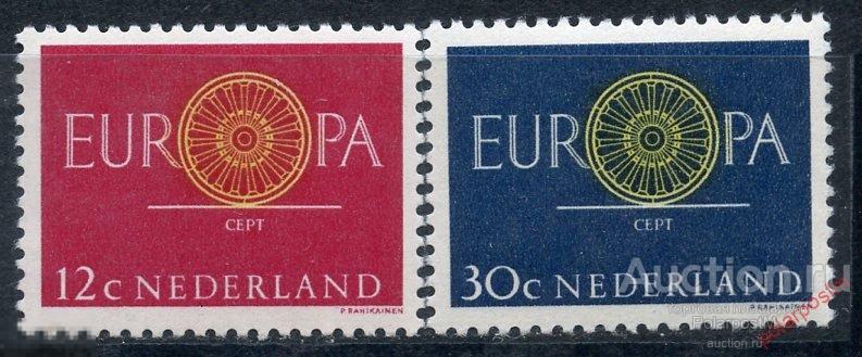 Нидерланды 1960 734-735 ЕВРОПА CEPT 1960 года 