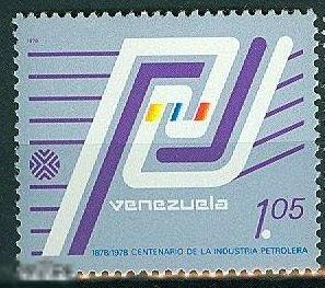 Венесуэла 1978 MNH - 100 лет нефтяной промышленности трубопровод нефтехимия 