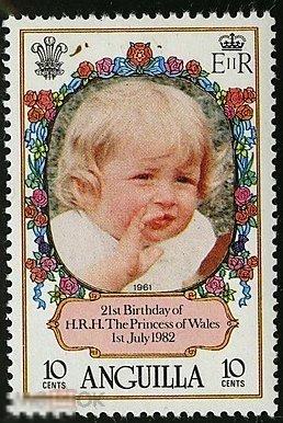 Ангилья 1982 MNH - колонии Британии - Принцесса Диана 