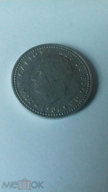 Испания, 1 песета 1986г., оригинал, №1593