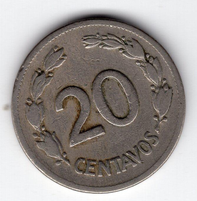 20 сентаво - Эквадор - 1946