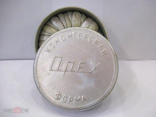 Кондитерская  форма Орех.Форма для печенья.СССР 