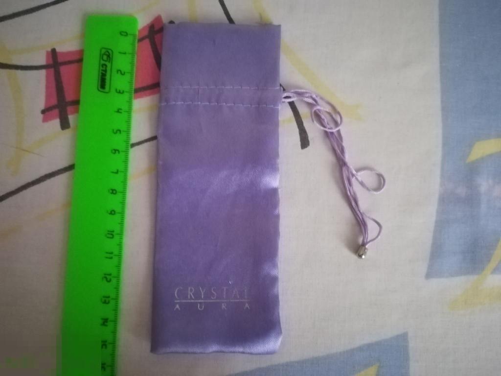 Футляр упаковка для парфюма.бижутерии .Подарок.Атласный мешочек.Сиреневый. 16х6. 