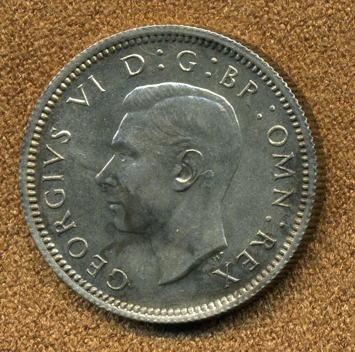 Великобритания (Англия) 6 пенсов 1946