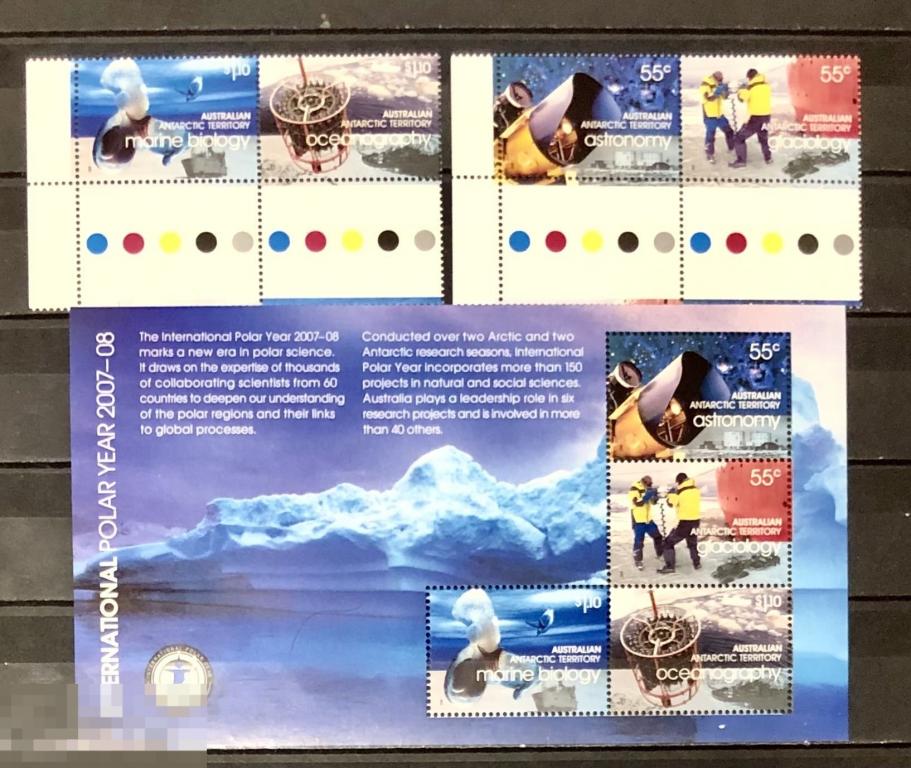 2008. ААТ, Австралийские Антарктические территории. Международный полярный год. Полная серия.MNH 