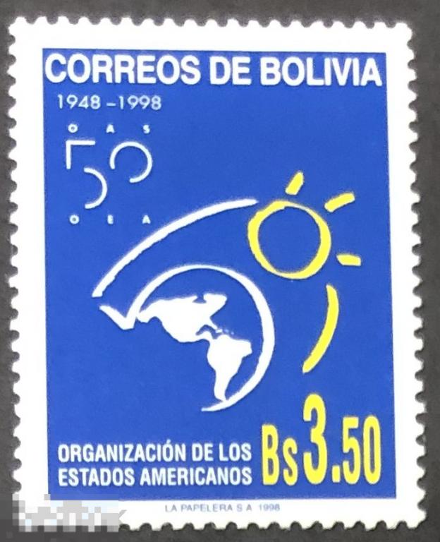 1998. Боливия. 50 лет организации Американских штатов. MNH. 