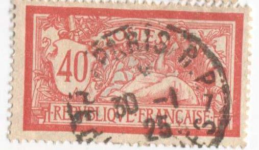 1900.Франция. Стандарт Мерсон 40с.гаш