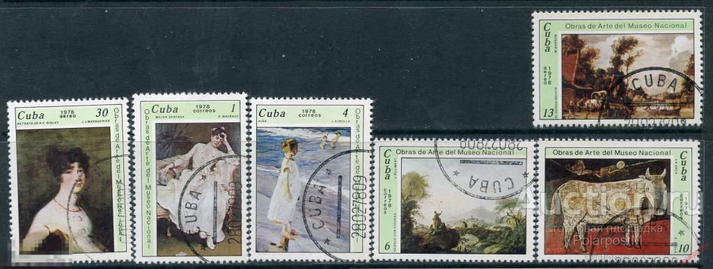 Y85 КУБА 1978 2273-2278 Национальный музей живописи КУБЫ 