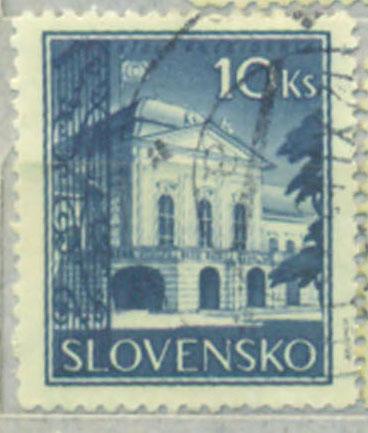 Словакия 1940 г.   марка № 70 Архитектура гашеная