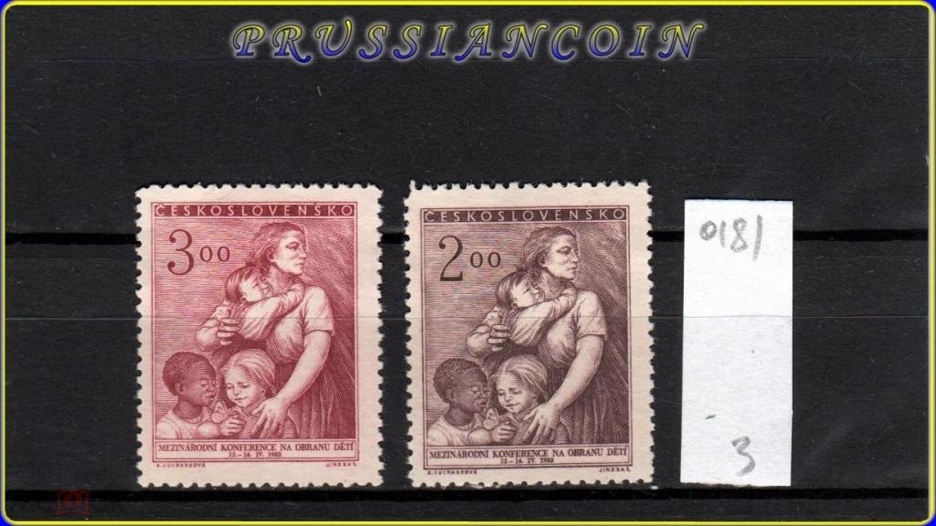 Чехословакия 1952 Mi№722-723 Конференция по защите детей *