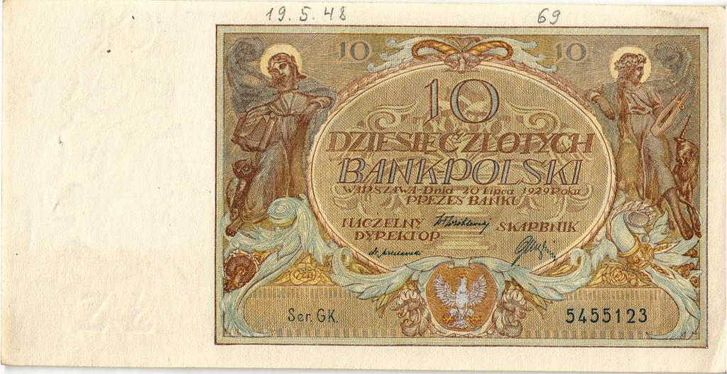 10 злотых Польша 1929 год.