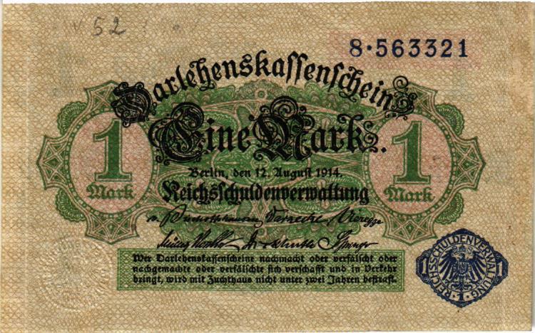 1 марка 1914 года. Германия.