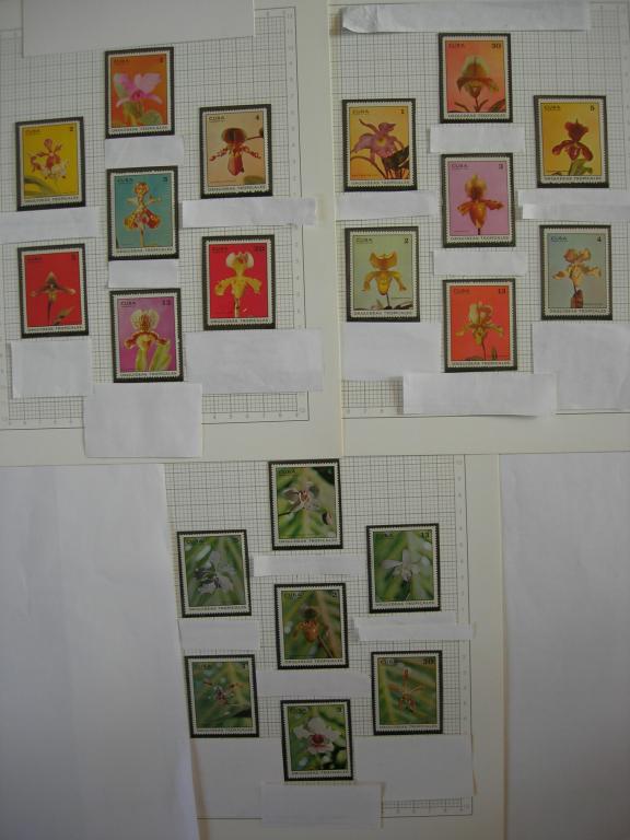 Куба 1971/1972/1973 цветы: орхидеи   MNH