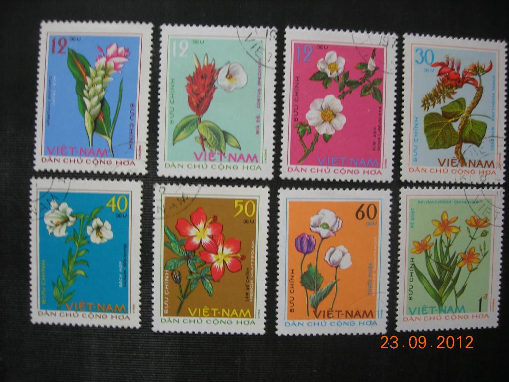 Вьетнам 1975 флора: лекарственные растения (цветы)  CTO