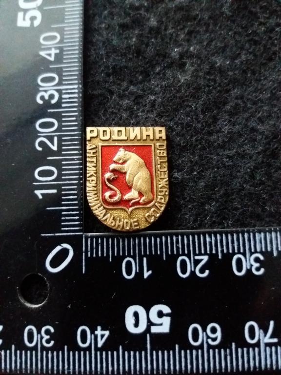 Знак "АНТИКРИМИНАЛЬНОЕ СОДРУЖЕСТВО "РОДИНА"
