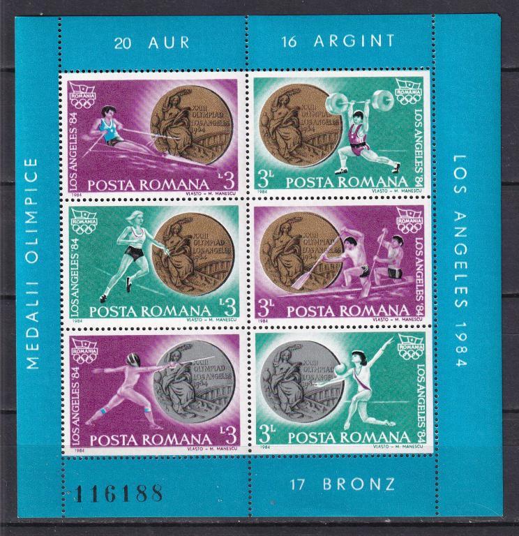 Румыния MNH 1984 спорт