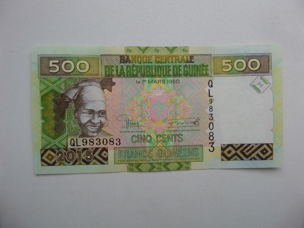 500 ФРАНКОВ 2015 ГВИНЕЯ