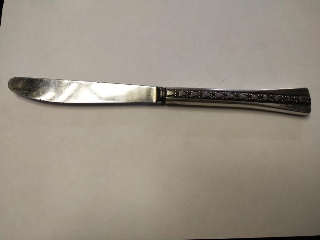 Нож . СССР. Ручка серебро. 875-я проба.