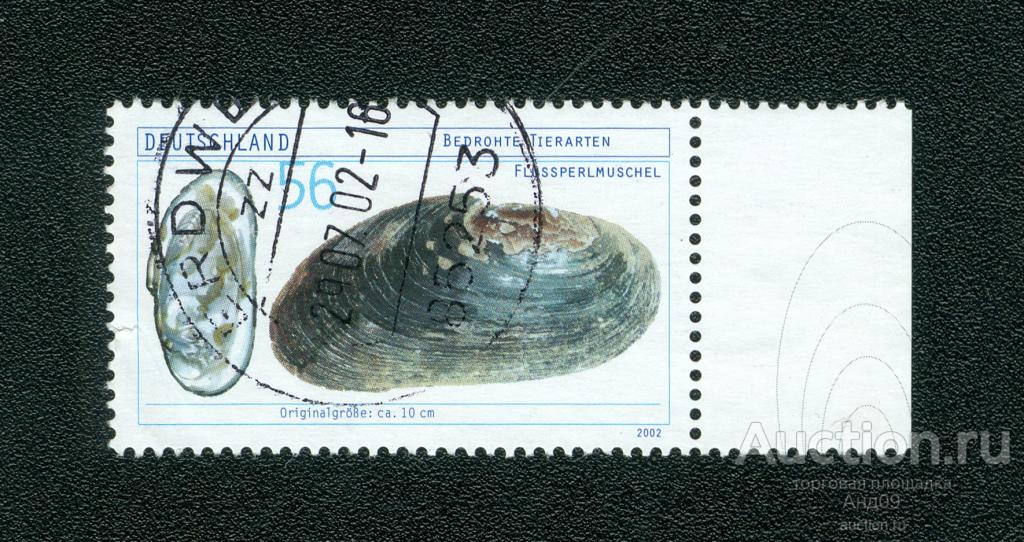 2002 г. ФРГ - Пресноводная жемчужная мидия (s4692)