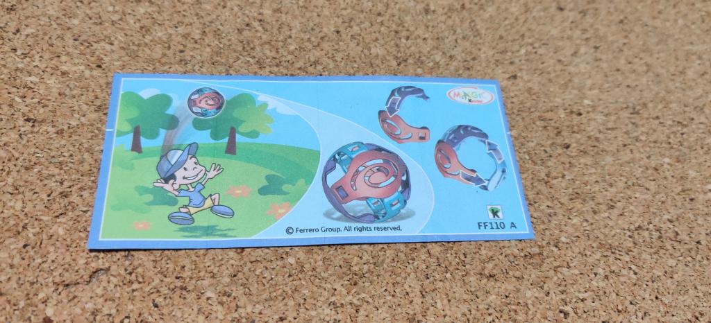 Вкладыш от киндер-сюрприза FF110A Мяч