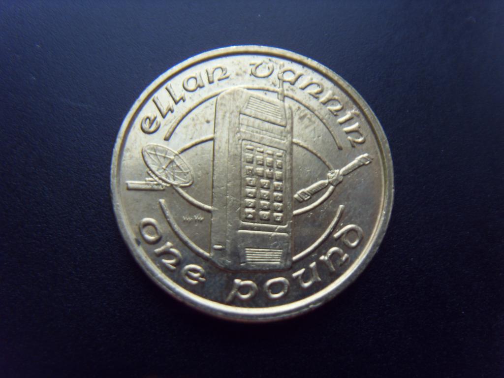 Мэн остров 1 фунт 1989 г.